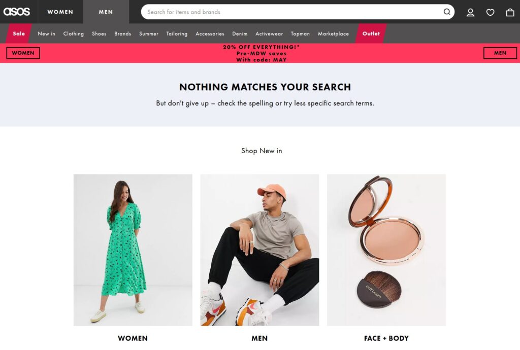 no search results ux best practices