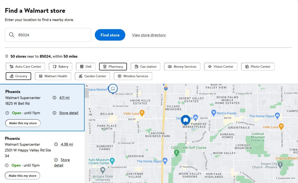 filters store locator ux