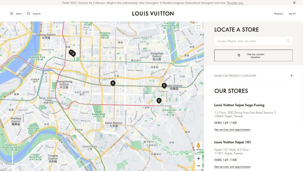 markers ux store locator